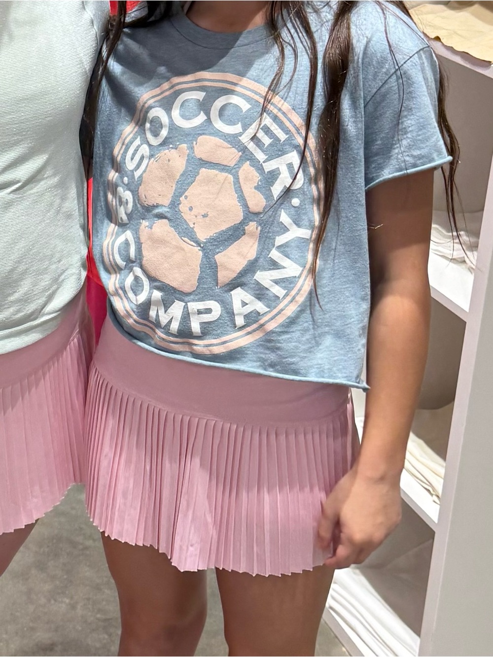Tween Girls Pleated Mini Tennis Skirt - Pink